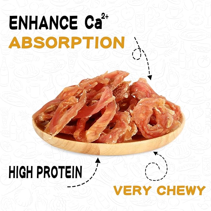 PAWUP Chicken Rings Dog Treats, Soft Chicken Jerky, Easy to Eat, High Protein Low Fat Daily Treats for Small Medium Large Dogs, 12.5 oz