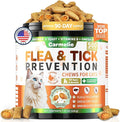 Flea and Tick Prevention for Cats, 500 Crunchy & Creamy Chews, Cat Flea Chewables with Natural Oral Flea Treatment Supplement Cats, Skin & Coat Support - All Breeds & Ages - Chicken and Krill Flavor