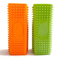 2pcs Pet Hair Remover, Dog Cat Block Roller Cleaner, Car Carpet Cleaner Brush for Small Animals, Pet Hair Removal Tool for Interior, Furniture, Sofa, Car Seat (Orange+Green)