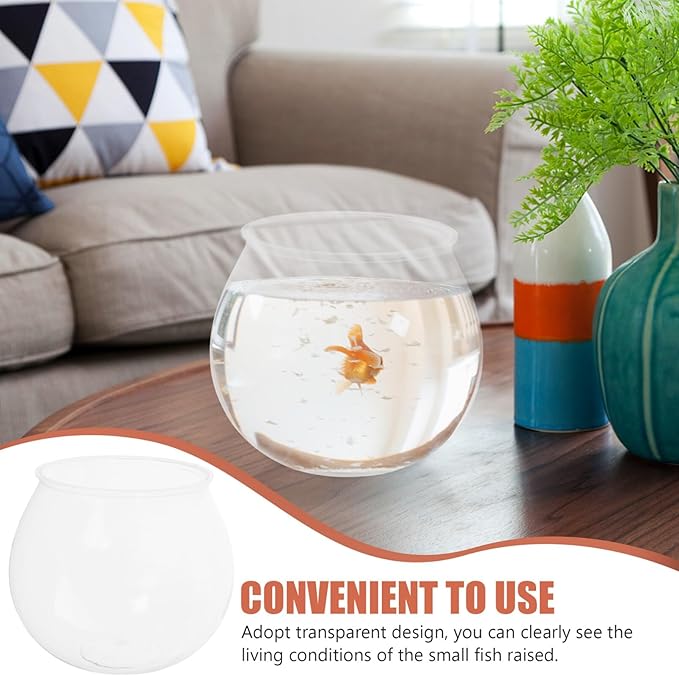 BESPORTBLE 4 Pcs Plastic Fish Bowls Ivy Bowl Clear Goldfish Bowl Globe Vase Terrarium Planter Holder for Games Centerpieces Party