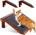 In hand Dog Ramp, Low-Angle Pet Stair Ramp for Small Dogs & Cats for Any Staircase, Non-Slip Steps Stair Assist for Elderly, Injured Pets, 2 Packs