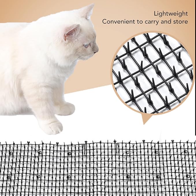 Cat Scat Mat, Pet Deterrent Training Mat Cats Dogs Digging Spikes Deterrent Outdoor Mat for Home Garden Yard