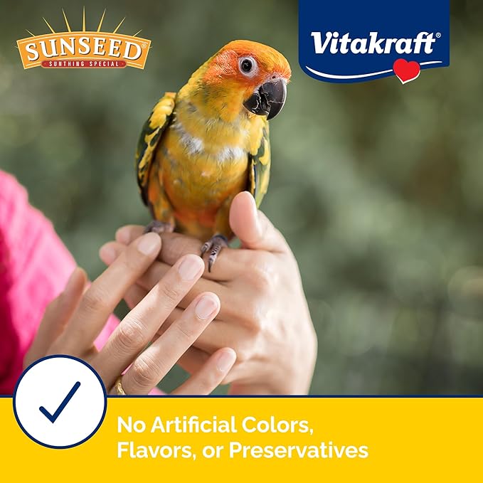 Sunseed Vita Prima Conure Food – Nutrient-Rich Blend with Fruits, Vegetables & Seeds Supports Healthy Feathers, Eyes & Active Energy – 3 lb Bag