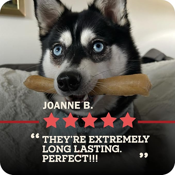 Redbarn Pet Products Natural Small Collagen Sticks for Dogs - Long Lasting Alternative to Traditional Rawhide & Bully - Supports Joint, Skin, & Coat Health - Case of 25