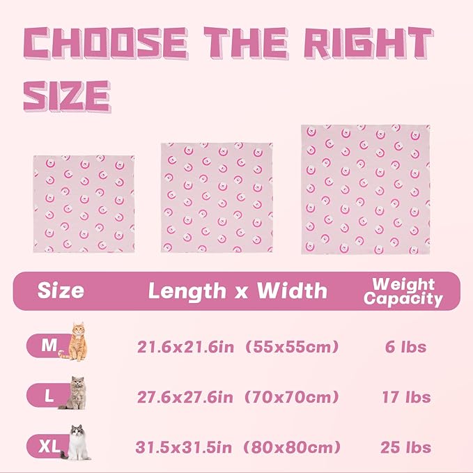 Supet Cat Wrap for Cutting Nails, Self-Adhesive Grooming Wrap, Anti-Scratch Cat Swaddle for Grooming, Ideal for Medicine, Nail Clipping, Teeth Brushing, Ear Cleaning