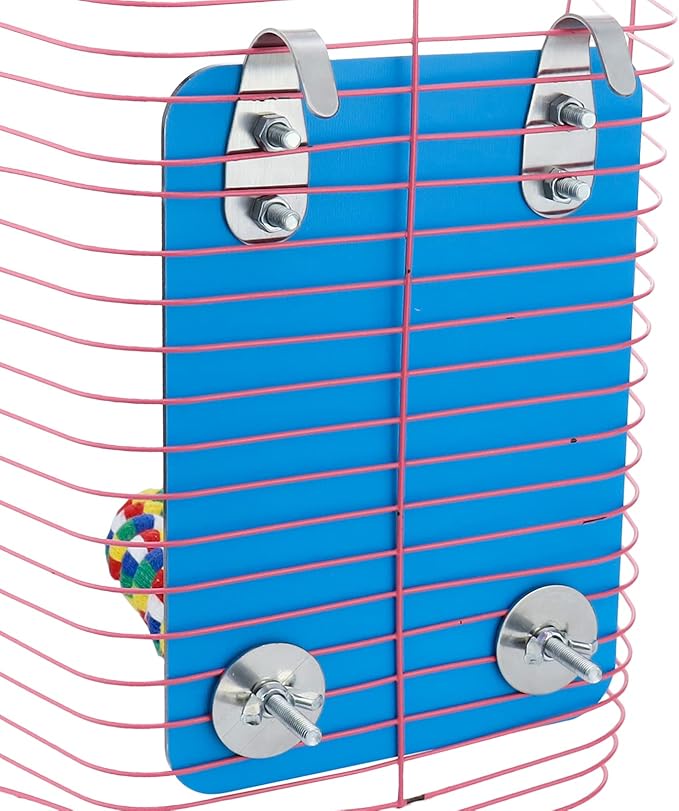 Bird Mirror for Cage with Parrot Rope Perches for Parakeet/Budgerigar/Lovebird/Canaries Stand