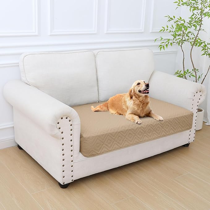 hyha Waterproof Dog Blanket, Soft Dog Bed Cover Pet Blankets, Waterproof Sofa Couch Cover for Dogs Washable, Reversible Pet Couch Covers for Sofa Furniture (30x53 Inch, Camel/Camel)