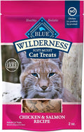 Blue Buffalo Wilderness Grain Free Soft-Moist Chicken & Salmon Cat Treats, 2-oz. Bag
