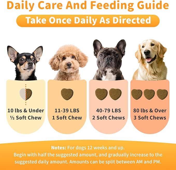 25-in-1 Dog Multivitamin Chews – All-in-One Daily Vitamins & Supplements for Dogs, Joint Support with Glucosamine MSM, Omega-3 Skin & Coat, Gut, Heart & Brain, All Breeds & Ages, Beef, 90Ct