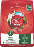 Purina One Small Breed Plus High-Protein Dog Food Lamb and Rice Formula Dry Dog Food - 7.4 lb. Bag