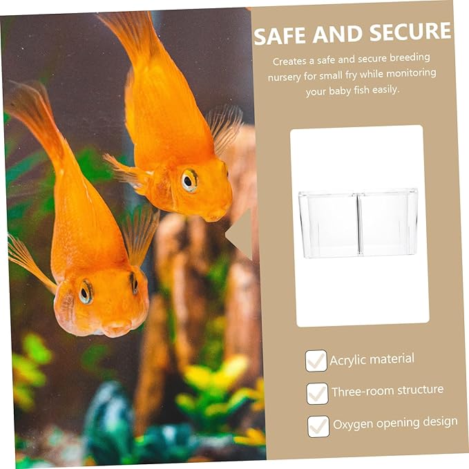 GANAZONO Aquarium Breeding Box Incubator Isolation Box Holder Fish Tank Separator for Sick Fish
