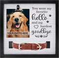 Dog Memorial Gifts for Loss of Dog, Loss of Dog Sympathy Gift Pet Loss Sympathy Frame Box with Collar Holder, Pet Cat Remembrance Bereavement Gift