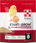 Purina Start & Grow | Nutritionally Complete Medicated Chick Feed Crumbles | 5 Pound (5 lb.) Bag
