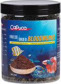 Freeze Dried Blood Worms for Fish – Natural High Protein Fish Food,Enhances Color & Growth for Betta,Cichlid, Goldfish, Guppy (3 oz)