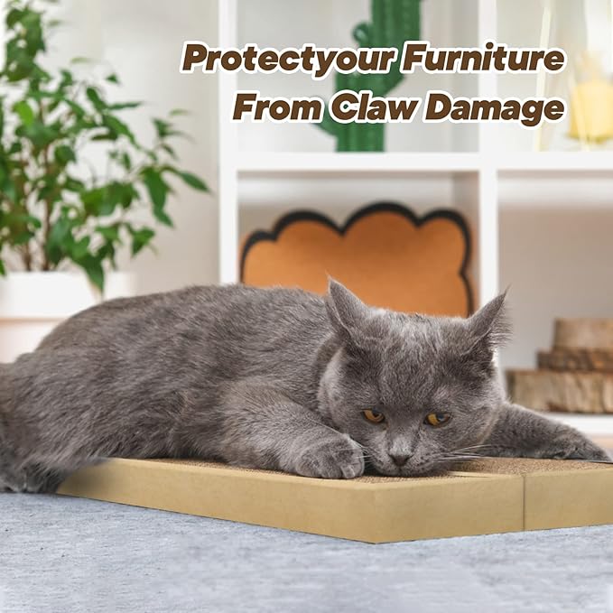 HappyFreeSX Splicing Cat Scratch Pad: Cat Scratchers for Indoor Cats, Cat Scratching Pad, Cat Scratcher Cardboard, Cat Scratching Pad, Premium Scratch from Cats, Double-Sided Design