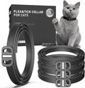Flea and Tick Collar for Cats, 4 Pack Cat Flea Collar with Natural Essential Oils, Adjustable for All Cats & Kittens