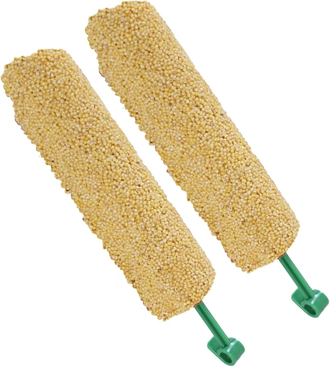 Bird Treat Stick Set, Chewing Training Reward Snacks, Multi Species Nutrition for Cockatiel Finch and Parrot, Natural Seed Blend Formula, Free Hanging Design, Healthy Enrichment Support