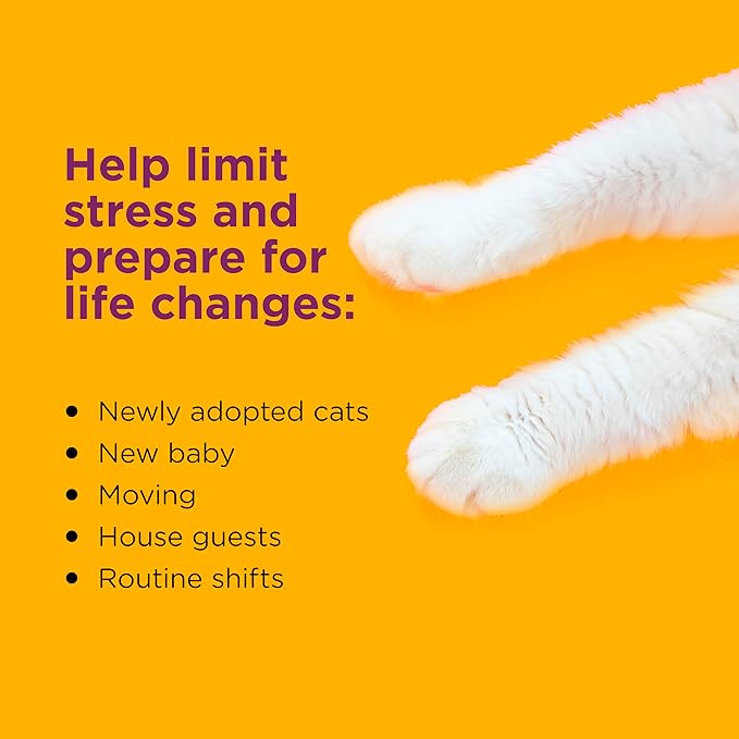 Comfort Zone 60 Day Starter Kit: 1 Cat Calming Diffuser & 2 Refills; Cat Pheromones Help Anxiety; Reduce Stress,Urine Marking,Scratching,(Pack of 2)