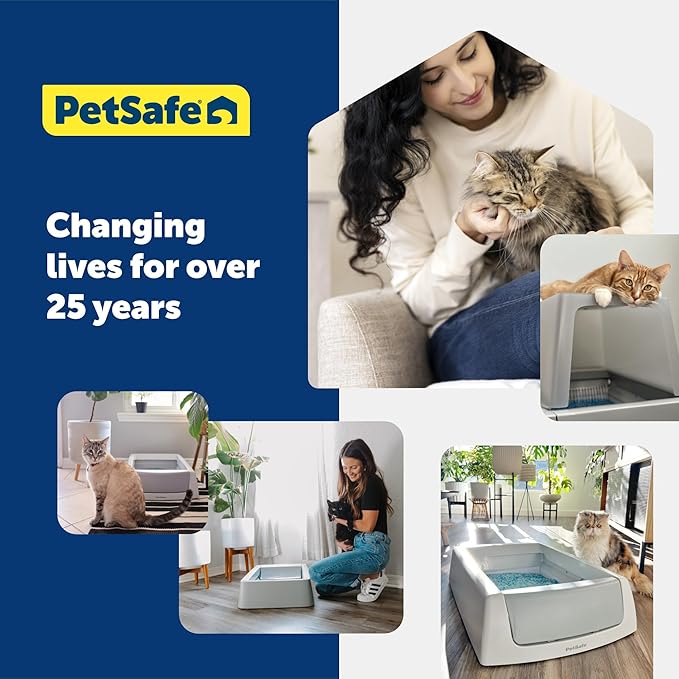 PetSafe ScoopFree Premium Crystal Cat Litter - Ultra-Absorbent Silica Universal Litterbox Crystals - Non-Clumping Odor Control - Fresh Scent - 8 lb Bag