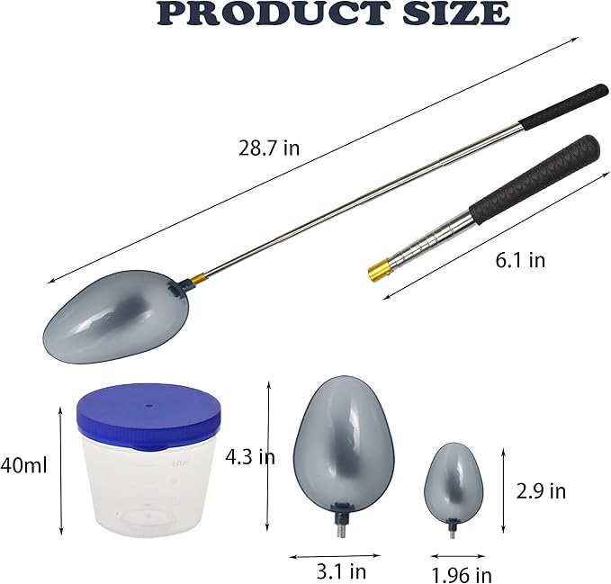 Dog Urine Catcher, Urine Collection Kit for Dogs and Cats with Telescopic Handle, Reusable for Vet Visits or Home Testing