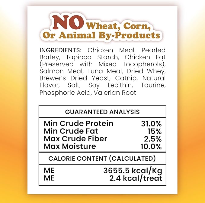 Meowijuana Crunchie Munchie Catnip Treats Bundle | 2 Seafood Medley and 1 Chicken | Made with Organic Catnip | Produced in The USA | Low Calorie Cat Snack