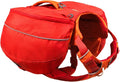 Ruffwear Palisades Dog Backpack, Multi-Day Pack with Removable Saddlebags, Breathable Adjustable Harness, Reflective Trim, Red Currant, Medium