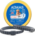 ADAMS Flea & Tick Collar Plus for Dogs & Puppies, 12 Months Protection Against Flea Infestations, Kills Fleas & Ticks, Repels Mosquitoes for Up to 6 Months (Excl. California), One Size Fits All, 2 ct