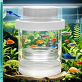 Floating & Mountable Breeding Box – Safe Fry Nursery, Fish Isolation Tank (3.38”x3.38”x5.4”) (1 Set)