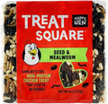 Happy Hen Treats 6 oz. Square-Mealworm and Seed, 4.25" by 4.25" by 1.25"