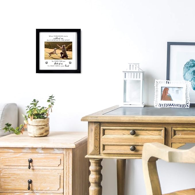 KCRasan Pet Memorial Picture Frame, Sympathy Loss Gift, Dog Cat Remembrance Keepsake Tribute