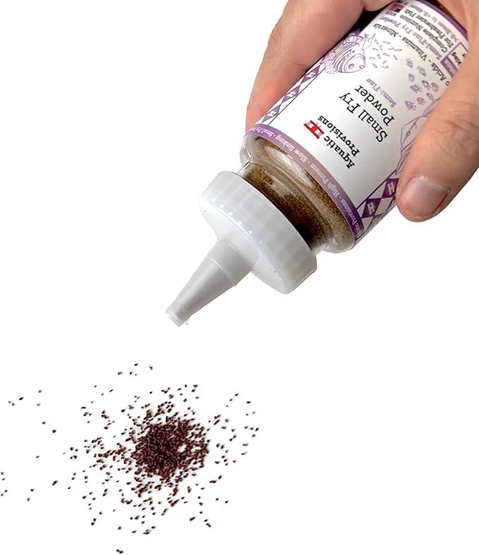 Small Fry Fish Food Powder 3.17 oz, for Breeding and Raising Newborn and Juvenile Freshwater Aquarium Species