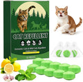 10 Pack Long-Lasting Cat Deterrent Balls with Natural Oils - Outdoor Indoor Repellent for Yard, Garden, Lawn, Furniture & Plants, Safe for Pets
