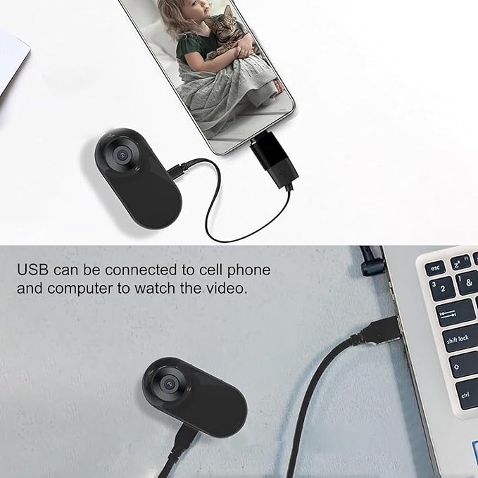 Cat Collar Camera, 1080P FHD Dog Collar, Pet Action Camera with Video Records, 0.96 LCD Screen, 170° Wide Angle, No Wi Fi Needed, for Cats, Dogs, Outdoor, Indoor