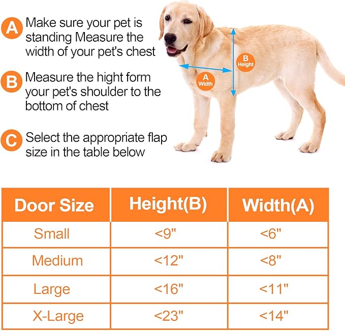 Ownpets Aluminum Large Dog Door, Pet Door with Magnetic Flap and Lockable Sliding Panel, Heavy Duty Doggy Door for Dogs Up to 100lbs(Silver)