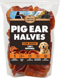BRUTUS & BARNABY Pig Ear Halves for Dogs, 15 Ct. – All-Natural Single Ingredient Dog Chews, Slow Cooked & Fully Digestible Rawhide Alternative