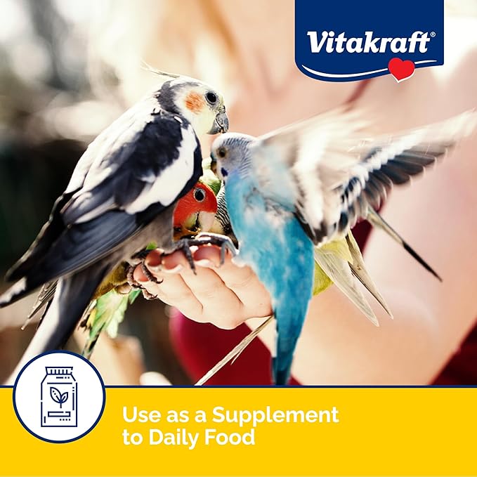 Vitakraft VitaSmart Egg Food for Birds - Daily Supplement for Parrots,Parakeets,Cockatiels,and Canaries - Bird Calcium Supplement 1.1 Pound,(Pack of 2)