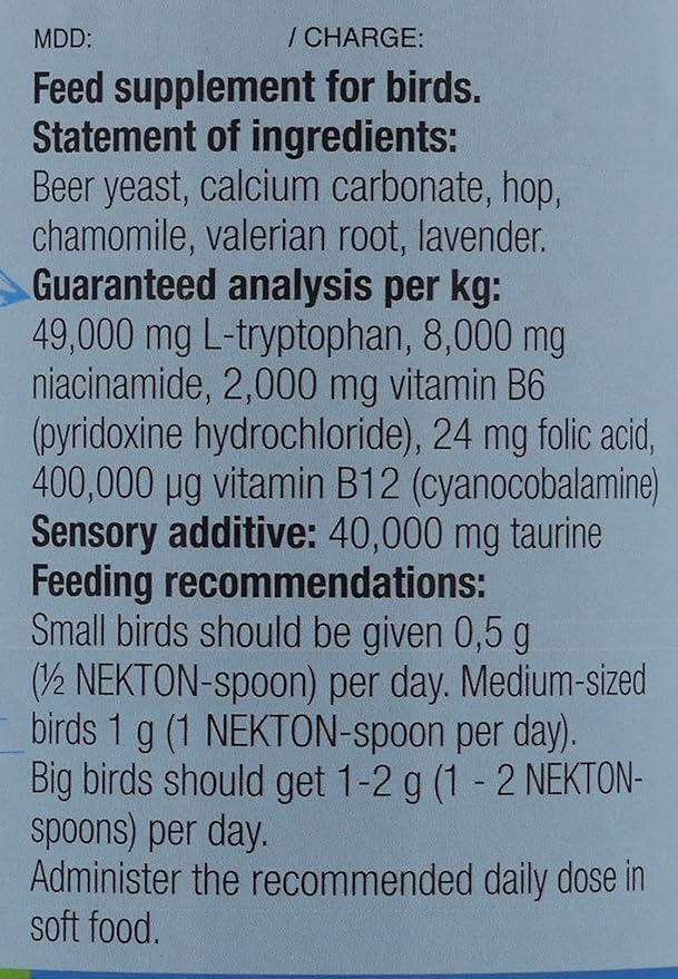 Nekton-Relax for Nervous and Noisy Birds (18.34 oz)