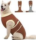 Kuoser Dog Recovery Suit, Soft & Breathable Fabric, Anti Licking, Cone Alternative, Brown, XX-Large (70+ LB)