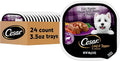 Cesar Loaf & Topper in Sauce Wet Dog Food, Filet Mignon Flavor with Bacon & Potato, Wet Food for Dogs, 3.5 oz Easy Peel Trays, 24 Count