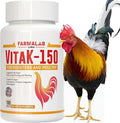 Farmalab VitaK-150 para GALLOS Pollos GALLINAS VitaK 150 Rooster Gamefowl Poultry GalloK Vk-150 ewormx Gallovita B12 B15 Supertron Gallo-K
