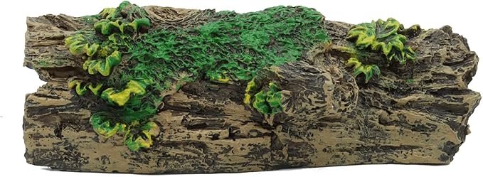JIH Aquarium Decorations Resin Hollow Tree Trunk Ornament, Bettas House Cave Wood House Decor for Fish Tank (HS-SP207)