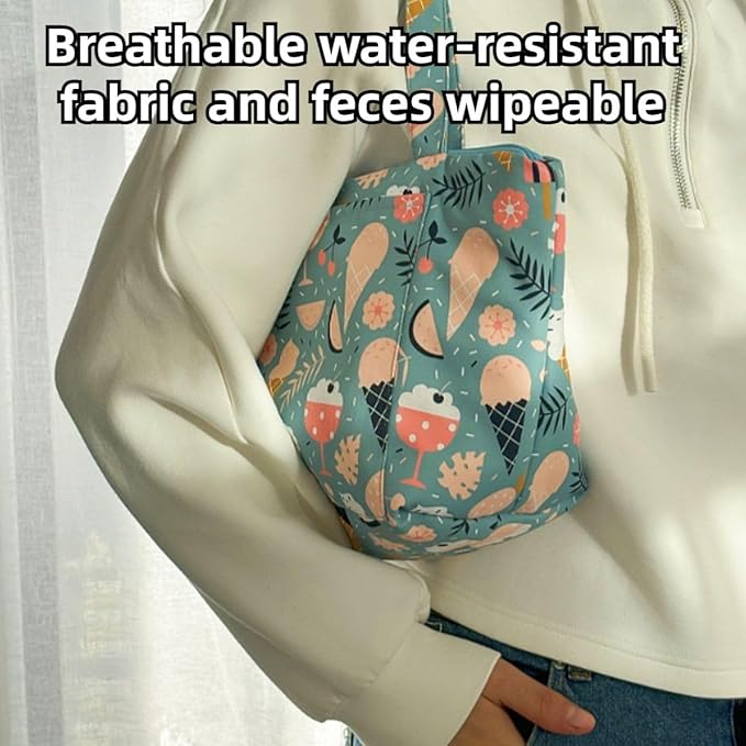 Warm Bird Carrier Bag for Winter Shoulder/Hand Bag Outdoor Portable Travel Carrier with Air Holes for Parakeets Lovebirds Conures Quarkes Caique (Grey,Medium)