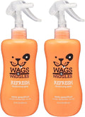 Wags & Wiggles Refresh Dog Deodorizing Spray in Zesty Grapefruit | Long Lasting Dog Grooming Deodorizer Spray | Easy to Use Deodorizing Spray for Dogs to Combat Smelly Dog Odors, 12 Ounces (Pack of 2)