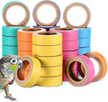 Skyygemm 36 Pcs Bagels Bird Toys Bulk for Parrots Cardboard Core Bird Toy Chewing Shredding Foraging Play Foot for Medium and Large Parrot Mini Macaws African Greys Cockatoos