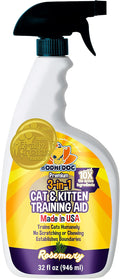 Bodhi Dog 3-in-1 Cat & Kitten Training Aid - Feline Deterrent Spray for Indoor and Outdoor Use - Protect Furniture, Rugs and Plants - Establish Boundaries & Keep Cats Off - Made in USA (32 Fl Oz)