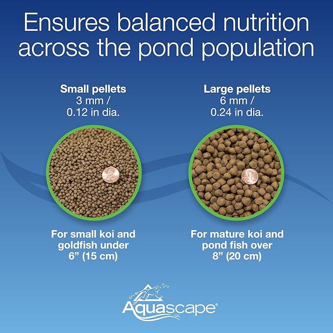 Aquascape Premium Color Enhancing Fish Food Pellets for Pond, Koi, Goldfish and More (44 Pound)