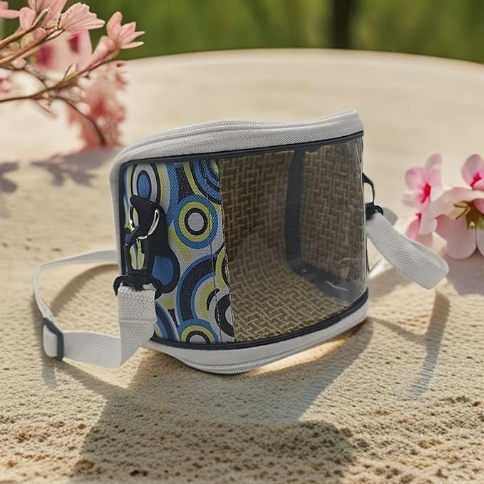 Bird Cage, Breathable Mesh Top, 16x9x13cm, Lovebirds Enclosure, Cockatiel Carrier, Secure Zipper System, for Vet Visit, Short Trips, Walking, Pet Parents, Travelers
