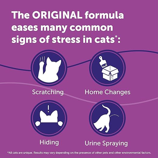 FELIWAY Classic 30 Day Cat Calming Plug In Pheromone Diffuser Starter Kit, 48ml - Helps Reduce Common Signs of Stress in Cats & Kittens, Enhanced Calming
