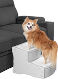 Pet Gear Easy Step II Pet Stairs, 2 Step for Cats/Dogs up to 75-pounds, Portable, Removable Washable Carpet Tread, No Tools Required, Available in 4 Colors