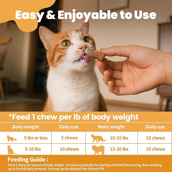 Cat Allergy Relief for Cats Treats, 500 Crunchy Snacks for Immune & Skin Coat Support – Seasonal Allergies, Itching Relief, Omega 3 & Probiotic Natural Supplement for Cat, Chicken (90-Day Supply)